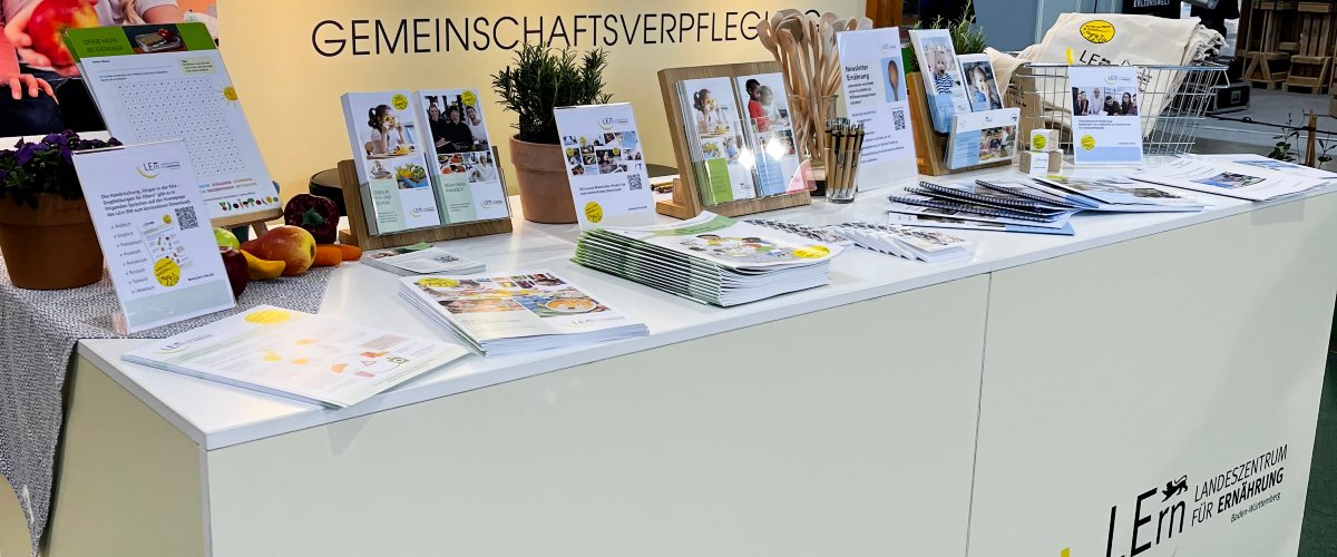 Der Stand des LErn BW mit Materialien auf der Intergastra