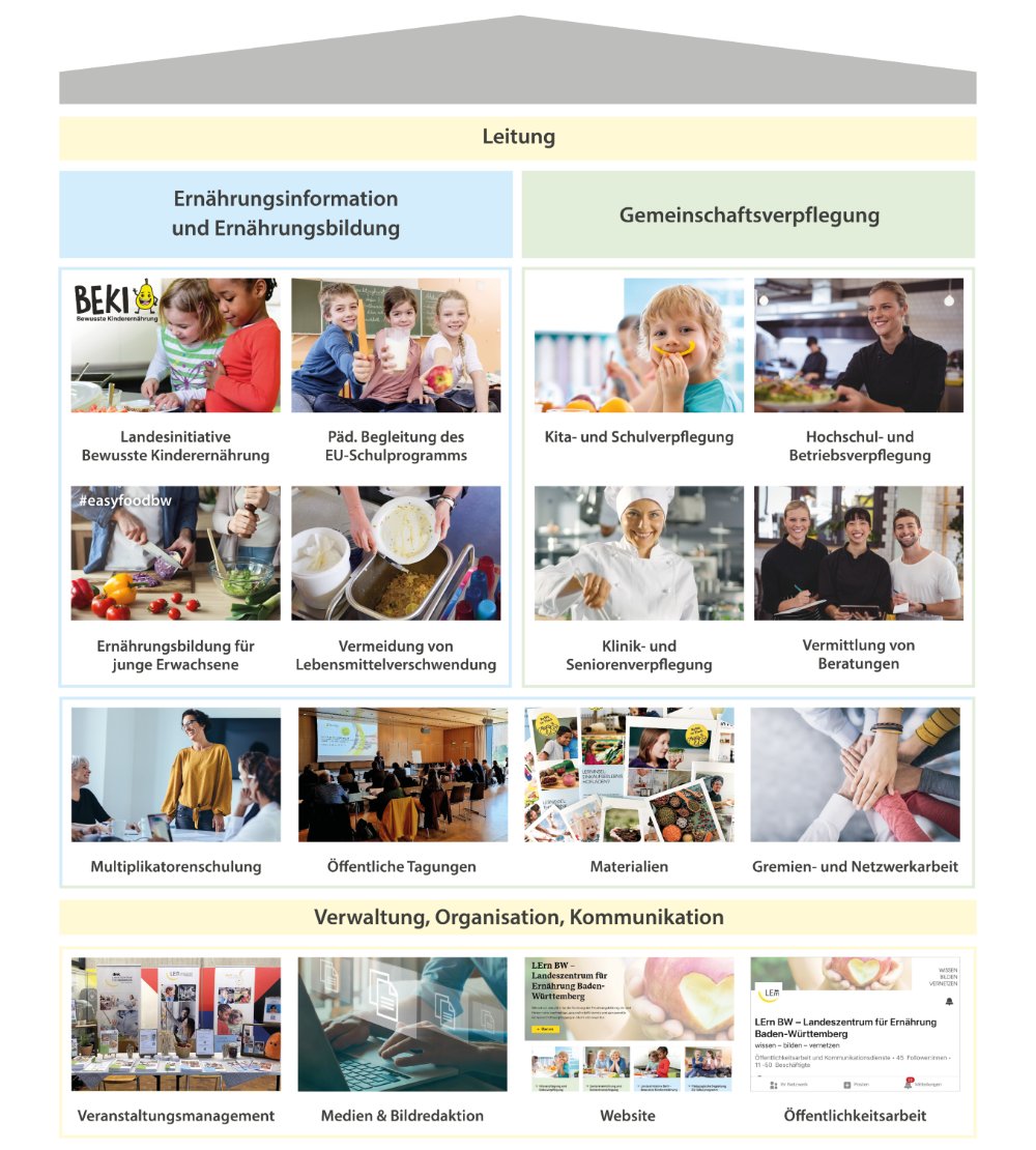 Organisation des LErn BW, im Text erklärt