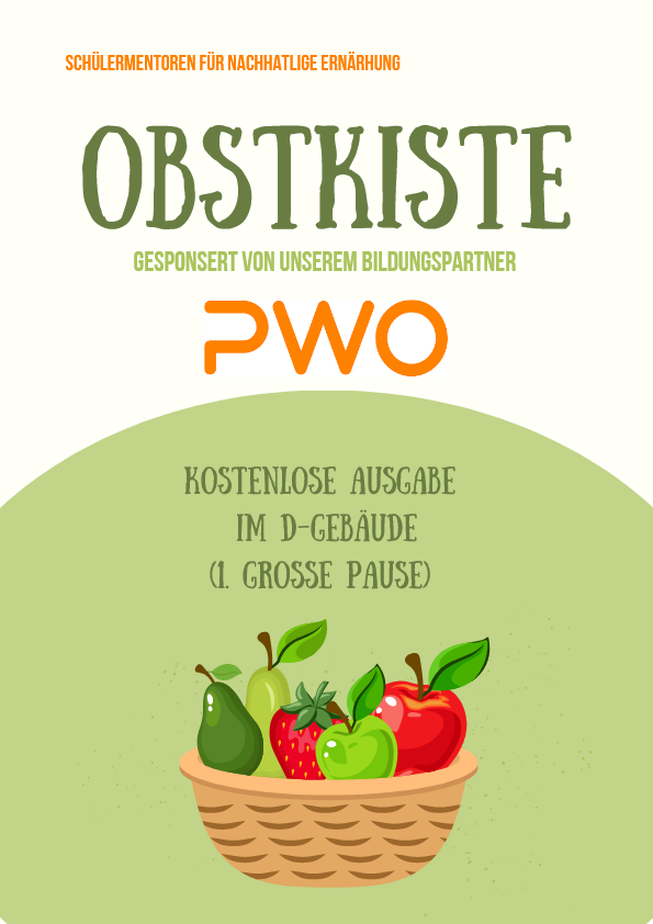 Flyer Obstkisten Aktion