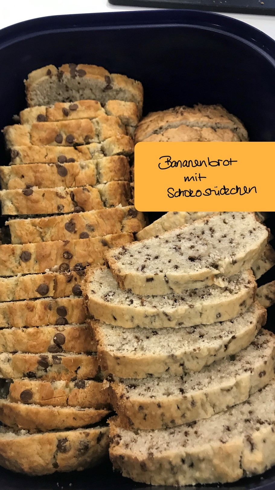 Bananenbrot mit Schokostückchen